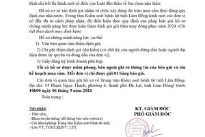 GỬI HỒ SƠ CHỨNG MINH NĂNG LỰC KINH NGHIỆM THỰC HIỆN THẨM ĐỈNH GIÁ DANH MỤC GÓI THẦU MAY ĐỒNG PHỤC NĂM 2024