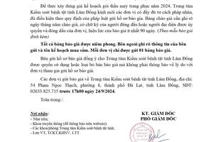 THÔNG BÁO GỬI HỒ SƠ CHÀO GIÁ GÓI THẦU MAY TRANG PHỤC NĂM 2024