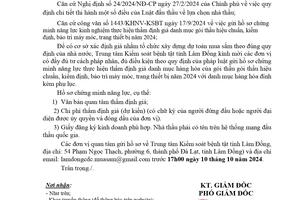 THÔNG BÁO GIA HẠN GỬI HỒ SƠ CHỨNG MINH NĂNG LỰC KINH NGHIỆM THỰC HIỆN THẨM ĐỊNH GIÁ DANH MỤC GÓI THẦU HIỆU CHUẨN, KIỂM ĐỊNH, BẢO TRÌ MÁY MÓC, TRANG THIẾT BỊ NĂM 2024