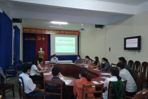 TẬP HUẤN PHỔ BIẾN QUI TRÌNH KỸ THUẬT VÀ THỰC HÀNH  LẤY MẪU, VẬN CHUYỂN, XÉT NGHIỆM MẪU COVID-19