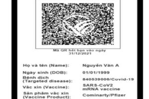 Biểu mẫu và quy trình cấp 'Hộ chiếu vaccine