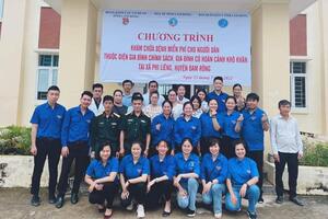 Khám chữa bệnh miễn phí cho 250 gia đình chính sách tại xã Phi Liêng - huyện Đam Rông