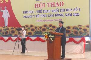 Ngành Y tế Lâm Đồng Tổ chức Hội thao thể dục thể thao Khối thi đua số 2 năm 2022
