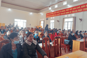 Tập huấn Chương trình cải thiện tình trạng dinh dưỡng trẻ em dưới 5 tuổi  trên địa bàn huyện Lâm Hà năm 2022.