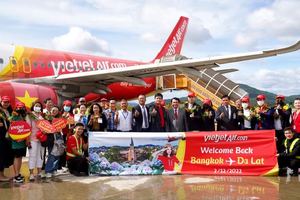 Cảng hàng không Liên Khương mở lại nhiều đường bay đi và đến sân bay Liên Khương từ Thái Lan, Malaysia, Hàn Quốc
