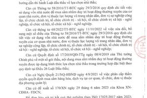 THÔNG BÁO GỬI BẢNG CHÀO GIÁ GÓI THẦU THAM GIA CHƯƠNG TRÌNH THỬ NGHIỆM THÀNH THẠO TRÊN MẪU NƯỚC, THỰC PHẨM