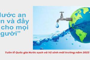 Tuần lễ Quốc gia Nước sạch và vệ sinh môi trường năm 2023: Nước an toàn và đầy đủ cho mọi người