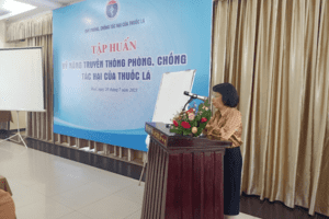 TẬP HUẤN KỸ NĂNG TRUYỀN THÔNG PHÒNG, CHỐNG TÁC HẠI CỦA THUỐC LÁ