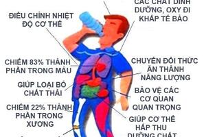 VAI TRÒ CỦA NƯỚC SẠCH ĐỐI VỚI SỨC KHỎE