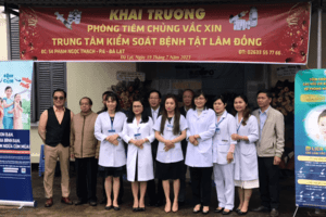KHAI TRƯƠNG PHÒNG TIÊM CHỦNG VẮC XIN TRUNG TÂM KIỂM SOÁT BỆNH TẬT LÂM ĐỒNG