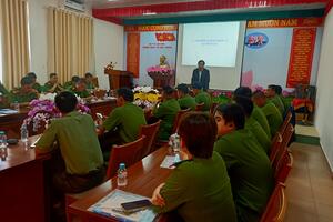 Tập huấn về phòng chống tác hại của thuốc lá cho cán bộ, chiến sĩ Công an Huyện Đức Trọng và Bảo Lâm
