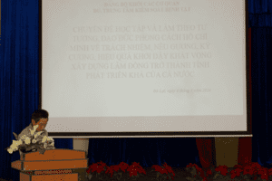 Hội nghị nghiên cứu, học tập, quán triệt Chuyên đề năm 2024 về Học tập và làm theo tư tưởng, đạo đức, phong cách Hồ Chí Minh