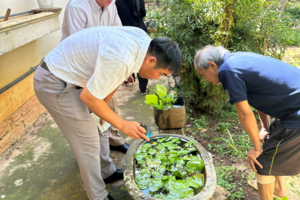 TRUNG TÂM KIỂM SOÁT BỆNH TẬT TỈNH GIÁM SÁT BỆNH SỐT XUẤT HUYẾT, TAY CHÂN MIỆNG TẠI HUYỆN LÂM HÀ