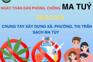 THÁNG HÀNH ĐỘNG PHÒNG, CHỐNG MA TÚY NĂM 2024 “CHUNG TAY XÂY DỰNG XÃ, PHƯỜNG, THỊ TRẤN SẠCH MA TÚY”
