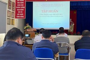 VIỆN SỐT RÉT – KÝ SINH TRÙNG – CÔN TRÙNG TRUNG ƯƠNG TẬP HUẤN LẬP HỒ SƠ CÔNG NHẬN LOẠI TRỪ SỐT RÉT  TẠI TỈNH LÂM ĐỒNG