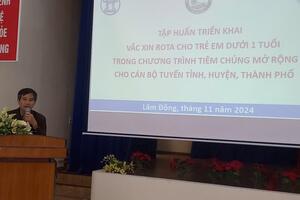 TẬP HUẤN TRIỂN KHAI VẮC XIN ROTA TRONG TIÊM CHỦNG MỞ RỘNG CHO TUYẾN TỈNH, HUYỆN/THÀNH PHỐ