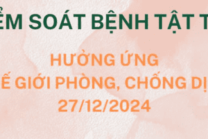 HƯỞNG ỨNG NGÀY QUỐC TẾ PHÒNG, CHỐNG DỊCH BỆNH NĂM 2024
