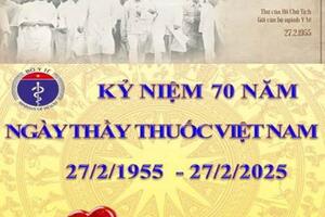 Hướng tới kỷ niệm 70 năm Ngày Thầy thuốc Việt Nam  27/02/1955 - 27/02/2025