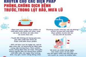 Khuyến cáo phòng, chống một số bệnh thường gặp trong lụt bão, mưa lũ