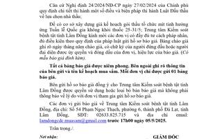 Thông báo Gửi hồ sơ chào giá Gói thầu tổ chức mít tinh hưởng ứng Tuần lễ Quốc gia không khói thuốc 25-31/5 (lần 2)