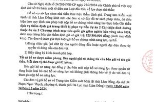 THÔNG BÁO MỜI NỘP HỒ SƠ CHỨNG MINH NĂNG LỰC KINH NGHIỆM THỰC HIỆN GÓI THẦU DỊCH VỤ THẨM ĐỊNH GIÁ TRANG THIẾT BỊ PHỤC VỤ TIỂU DỰ ÁN 2 CẢI THIỆN DINH DƯỠNG THUỘC DỰ ÁN 3 CHƯƠNG TRÌNH MỤC TIÊU QUỐC GIA GIẢM NGHÈO BỀN VỮNG NĂM 2024