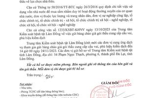 THÔNG BÁO GIA HẠN THỜI GIAN GỬI BẢNG CHÀO GIÁ GÓI THẦU CUNG CẤP CẦU VAI, PHÙ HIỆU KIỂM DỊCH (LẦN 2)