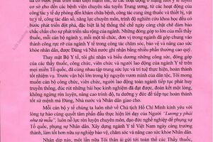 THƯ BỘ TRƯỞNG BỘ Y TẾ CHÚC MỪNG NGÀY THẦY THUỐC VIỆT NAM 27/02​​