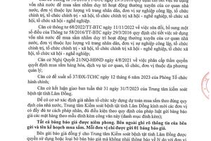 THÔNG BÁO GỬI BẢNG CHÀO GIÁ GÓI THẦU VĂN PHÒNG PHẨM NĂM 2023 (lần 2)