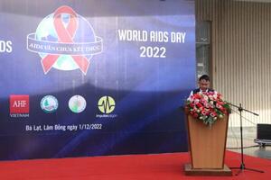 Mít tinh hưởng ứng Tháng hành động quốc gia phòng, chống HIV/AIDS và Ngày Thế giới phòng chống AIDS năm 2022