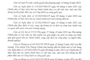 Quyết định Công bố Danh mục thủ tục hành chính đủ điều kiện cung cấp dịch vụ công trực tuyến, tích hợp trên Cổng Dịch vụ công quốc gia