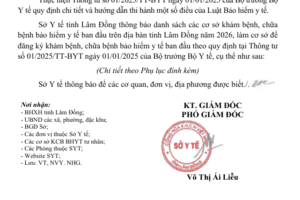 Danh sách cơ sở khám bệnh, chữa bệnh bảo hiểm y tế ban đầu trên địa bàn tỉnh Lâm Đồng năm 2026