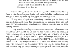 Tăng cường công tác đấu  tranh chống buôn lậu, gian lận  thương mại, hàng giả là thuốc,  mỹ phẩm dịp tết Nguyên đán  Bính Ngọ 2026