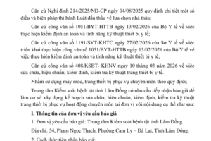 Thông báo mời báo giá về việc sửa chữa, hiệu chuẩn, kiểm định, kiểm tra kỹ thuật trang thiết bị y tế.