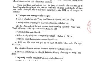 THÔNG BÁO GỬI BÁO GIÁ GÓI THẦU HIỆU CHUẨN, KIỂM ĐỊNH, BẢO TRÌ MÁY MÓC, TRANG THIẾT BỊ NĂM 2024