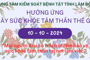 HƯỞNG ỨNG NGÀY SỨC KHỎE TÂM THẦN THẾ GIỚI 10/10/2024