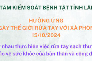 HƯỞNG ỨNG NGÀY THẾ GIỚI RỬA TAY VỚI XÀ PHÒNG 15/10/2024