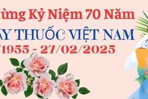 CHÀO MỪNG KỶ NIỆM 70 NĂM NGÀY THẦY THUỐC VIỆT NAM 27/02/1955 - 27/02/2025