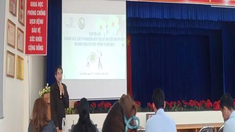 Tập huấn Giám sát xét nghiệm Sốt xuất huyết Dengue