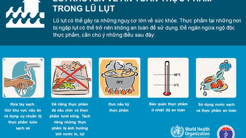 NGUYÊN TẮC BẢO ĐẢM AN TOÀN THỰC PHẨM MÙA BÃO LỤT