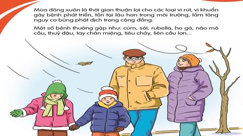 Phòng ngừa những bệnh thường gặp trong mùa đông xuân