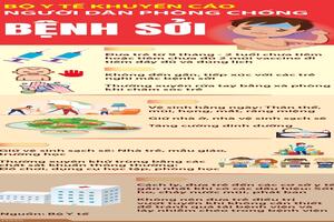 Bộ Y tế khuyến cáo về bệnh sởi - Tiêm vắc xin là biện pháp hữu hiệu để phòng bệnh