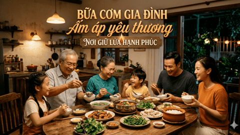 BỮA CƠM GIA ĐÌNH ẤM ÁP YÊU THƯƠNG: NƠI GIỮ LỬA HẠNH PHÚC
