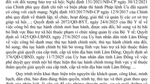 TRUNG TÂM BẢO TRỢ XÃ HỘI BÌNH THUẬN XÂY DỰNG, BAN  HÀNH VÀ TRIỂN KHAI THỰC HIỆN QUY ĐỊNH VỀ QUY TRÌNH  GIẢI QUYẾT CÔNG VIỆC NHẰM NÂNG CAO HIỆU QUẢ   CẢI CÁCH HÀNH CHÍNH TẠI ĐƠN VỊ